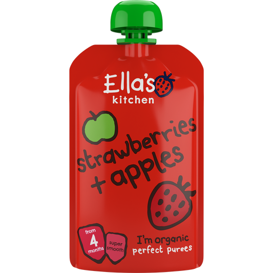 Ella's Kitchen organic strawberries + apples 120g