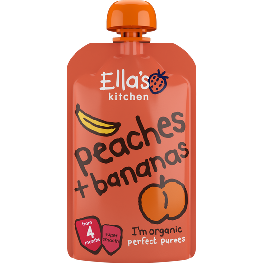 Ella's Kitchen organic peaches + bananas 120g