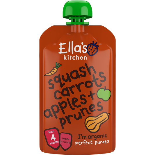 Ella's Kitchen organic butternut squash carrots apples + prunes 120g
