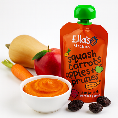 Ella's Kitchen organic butternut squash carrots apples + prunes 120g