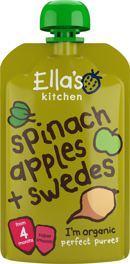 Ella's Kitchen organic spinach apples + swedes 120g