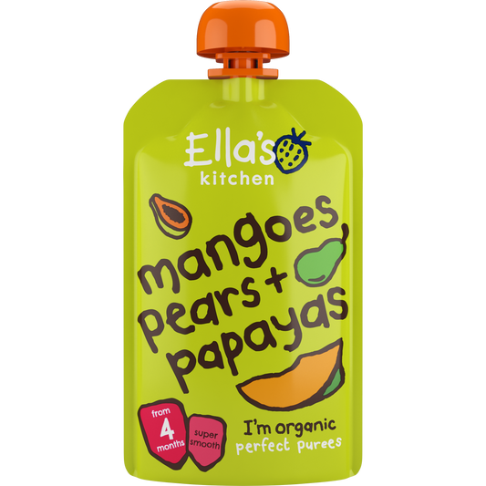 Ella's Kitchen organic mangoes pears + papayas 120g
