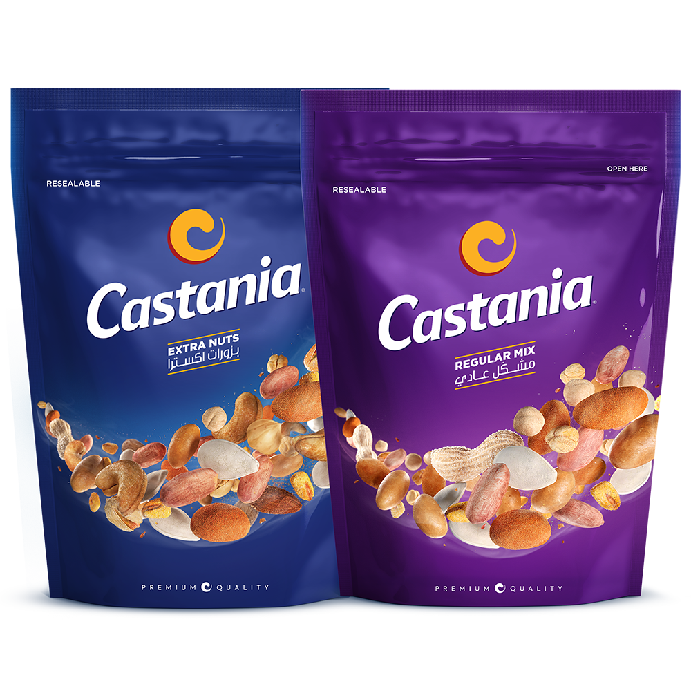 Castania Regular Mix - Nuts 300G Doypack + Extra  Mix 300gm - Promo