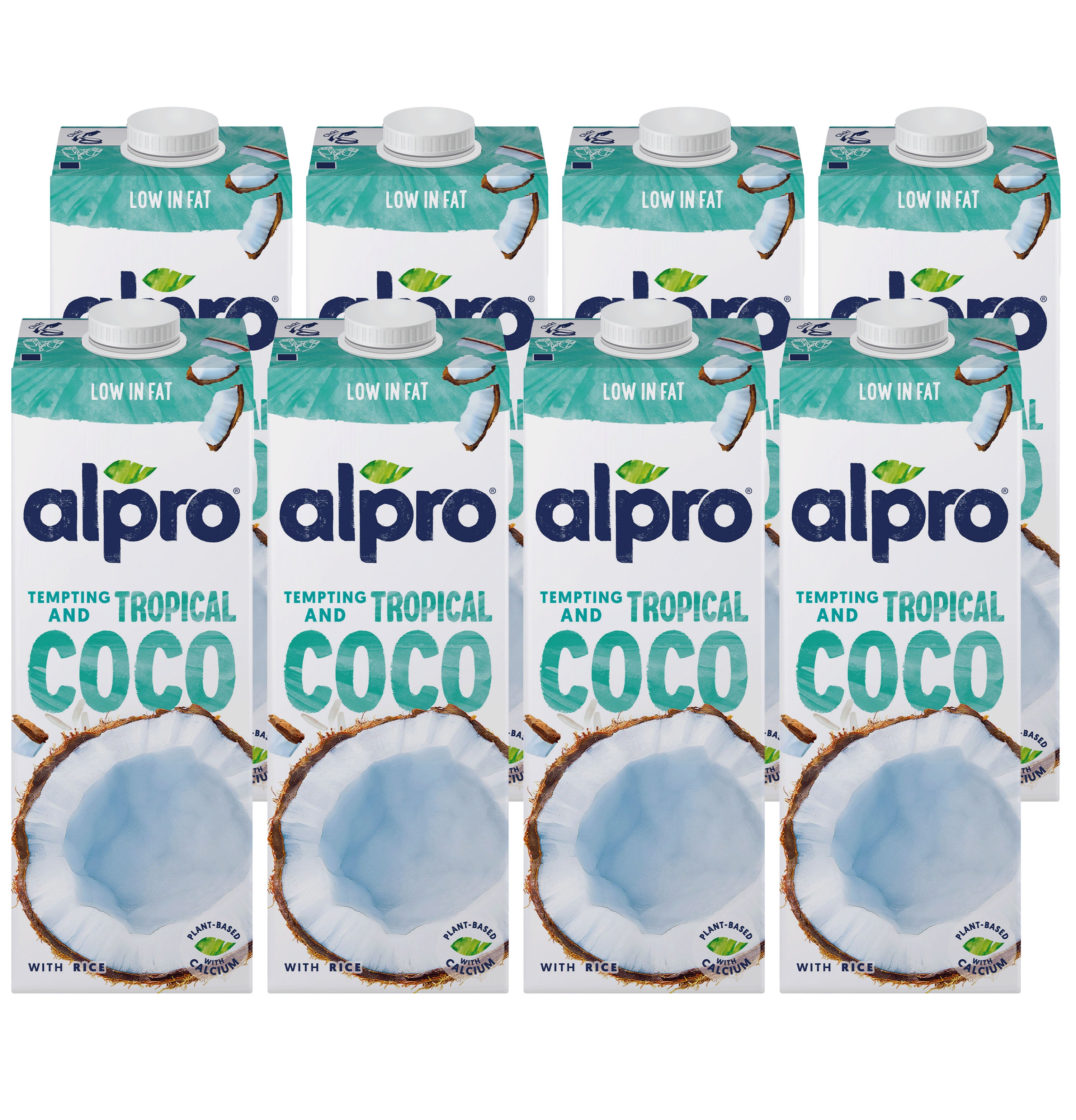 Alpro Drink Coconut Original (1l x 8), 100% Plant Based And Dairy Free ...