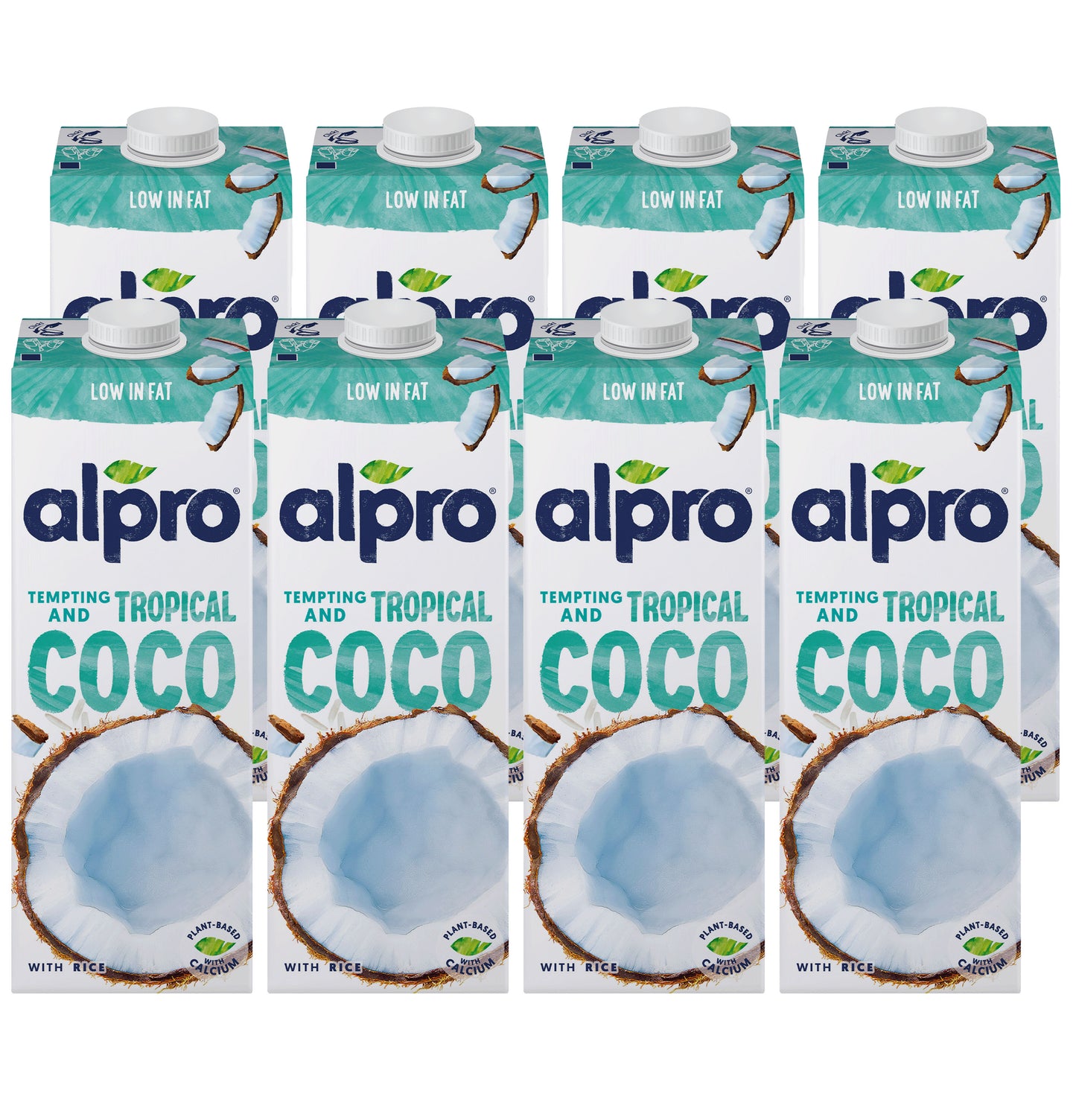 Alpro Drink Coconut Original (1l x 8), 100% Plant Based And Dairy Free, Suitable For Vegans, Naturally Free From Lactose, Rich In Nutrients
