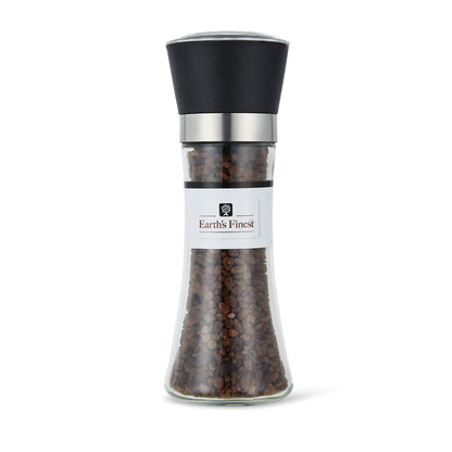 Earth's Finest Smoked Himalayan Salt - Glass Grinder 200g