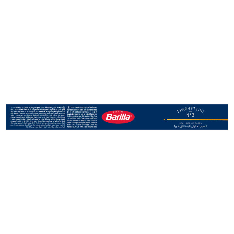 Barilla Spaghettini no.3 (3 PACK X 500G)