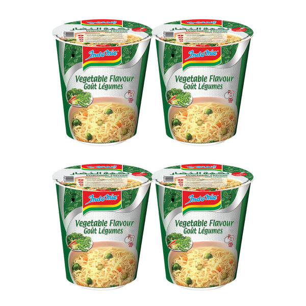 Indomie Instant Noodles, Vegetable Flavour with Seasoning Powder and S ...