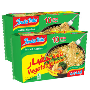 Indomie Soto Instant Noodles, Vegetable Flavour with Seasoning Powder and Sauce (Pack of 20 - 75 g Each)