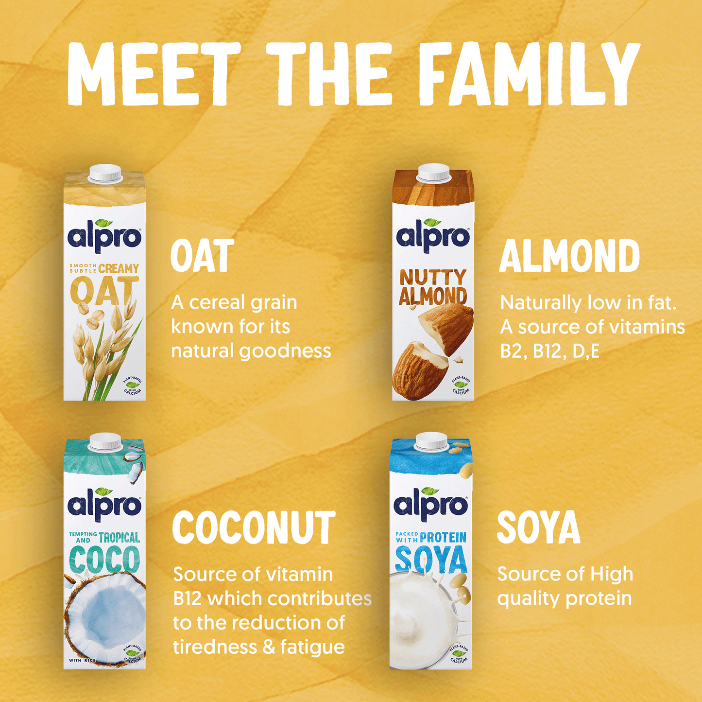 Alpro Drink Oat (1l x 8), 100% Plant Based And Dairy Free, Suitable For Vegans, Naturally Free From Lactose, Rich In Nutrients
