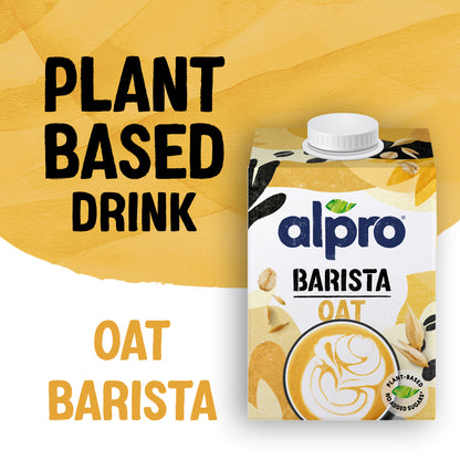 Alpro Barista Oat Drink 500ml, 100% Plant Based And Dairy Free, Suitable For Vegans, Naturally Free From Lactose, Rich In Nutrients