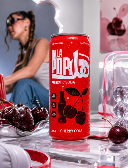 HALAPOP Probiotic Soda Cherry Cola 250ml