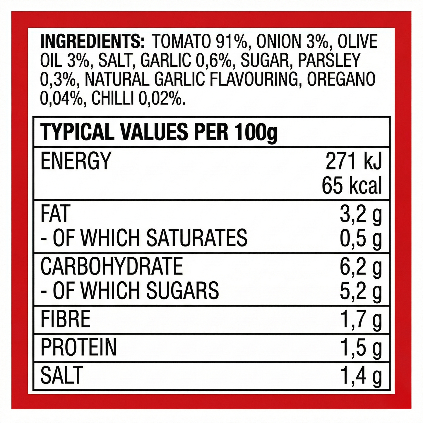 Pomito Pizza & Pasta Sauce 500gm