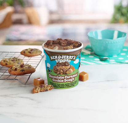 Ben & Jerry's Topped Chocolate Caramel Cookie Dough 450ml