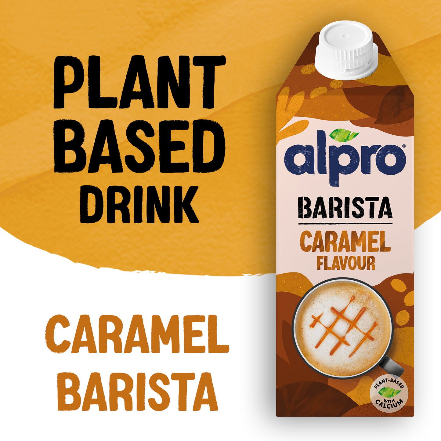 Alpro Barista Oat Caramel 750ml, 100% Plant Based And Dairy Free, Suitable For Vegans, Naturally Free From Lactose, Rich In Nutrients