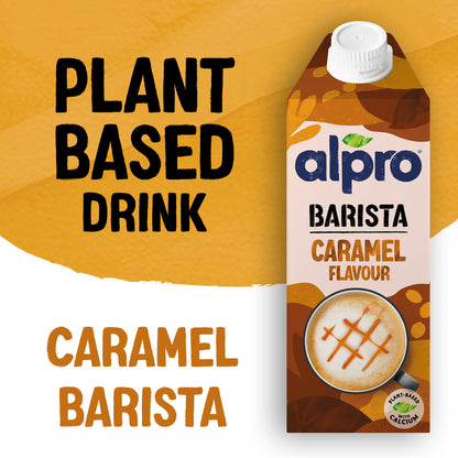 Alpro Barista Oat Caramel 750ml, 100% Plant Based And Dairy Free, Suitable For Vegans, Naturally Free From Lactose, Rich In Nutrients