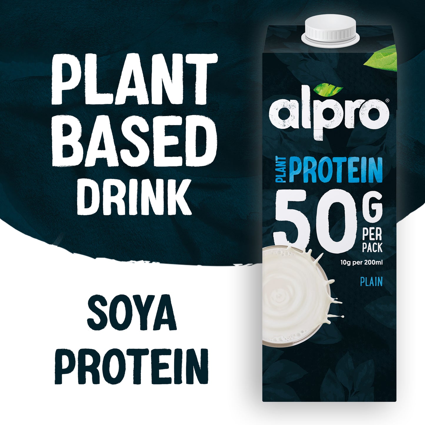 Alpro Soya High Protein Drink 1L, 100% Plant Based And Dairy Free, Suitable For Vegans, Naturally Free From Lactose, Rich In Nutrients