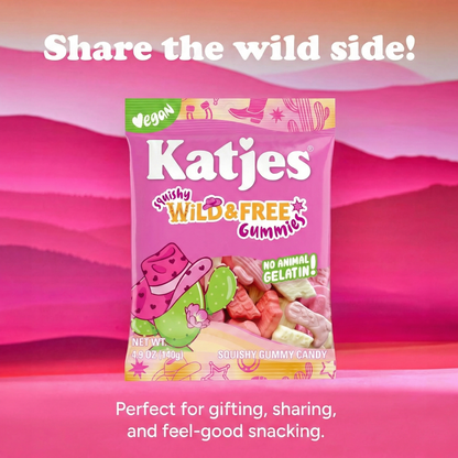 Katjes Vegan Wild & Free Gummy Candy (Plant-Based) 140g
