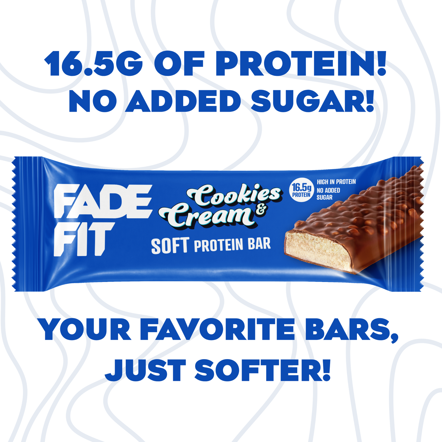 Fade Fit - Cookies and Cream Soft Protein Bar 55g