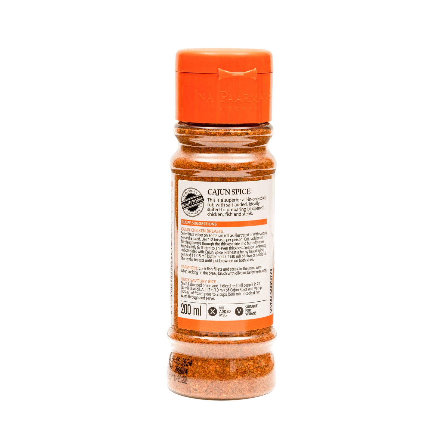 Ina Paarman Cajun Spice Seasoning 200ml