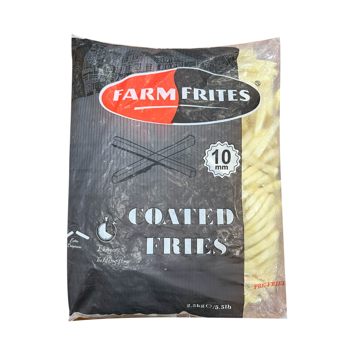 Farm Frites Crispy Coated Potato Fries 10mm 2.5Kg - Frozen