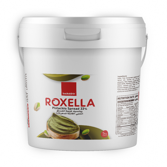 Backaldrin Roxella Pistachio creme 5Kg, Spreads/ Fillings/ Toppings