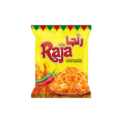 Raja Potato Crunchies Hot Flavor- 15gm x 25 pcs (Box)