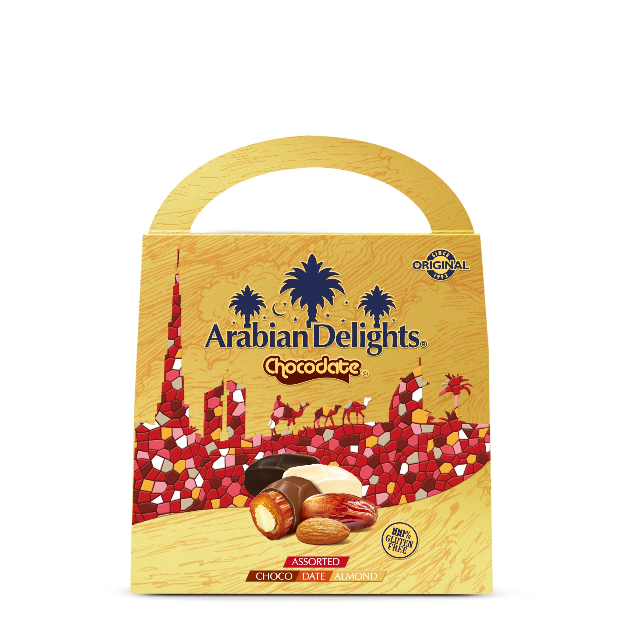 Arabian Delights Assorted Chocodate, Classic Chocolate Coated BiteSiz