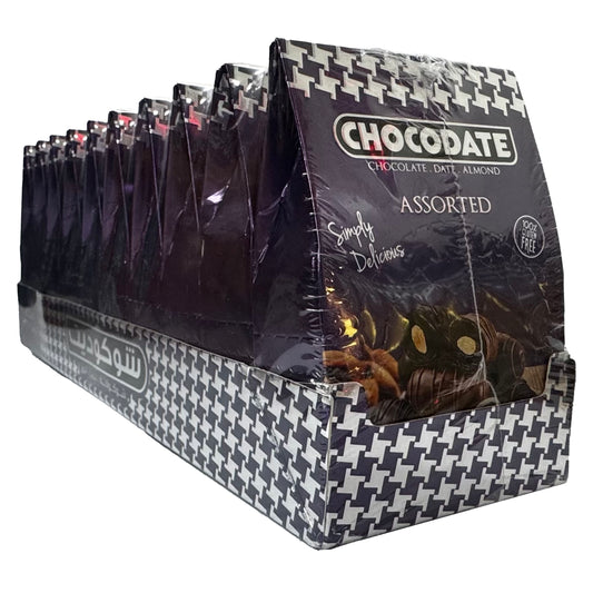 Chocodate Assorted | Exquisite Bite Sized Delicacy |Golden Roasted Almond 33gm (Pack of 10)