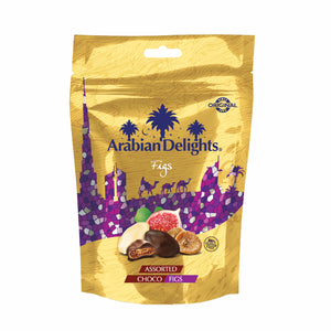 Arabian Delights Chocolate Figs ,Assorted Pack, Coated Bite-Sized Snacks| Snacks & Sweets- 100 gm.