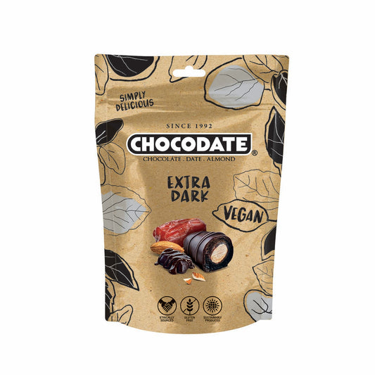 Chocodate Vegan 85% Extra Dark Chocolate-Date-Almond 80gm