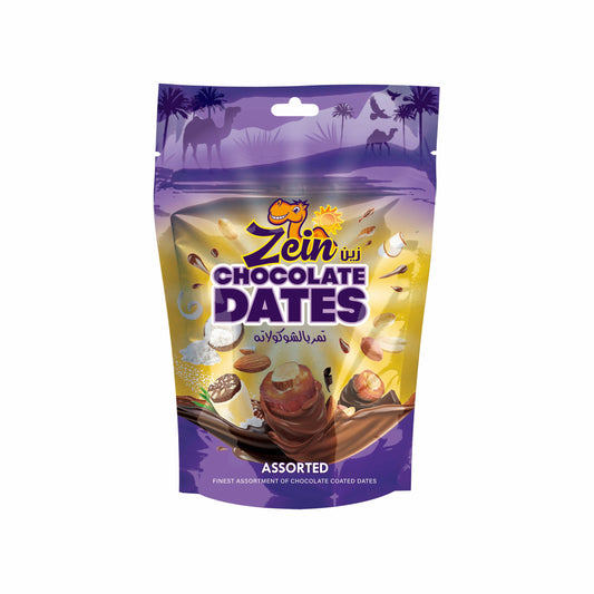 Zein Chocolate Coated Dates, Assorted 83gm