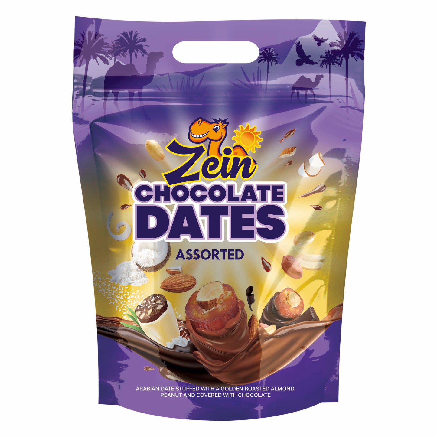 Zein Chocolate Coated Dates, Assorted 412gm