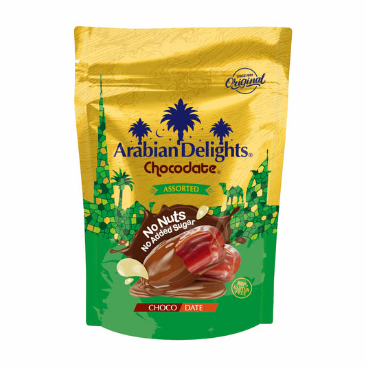 Arabian Delights Chocodate Original, No Nuts, No Added Sugar, Gluten Free 200gm