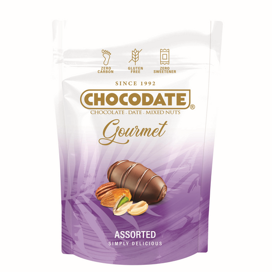 Chocodate Gourmet Assorted- Chocolate- Date-Mixed Nuts 150gm