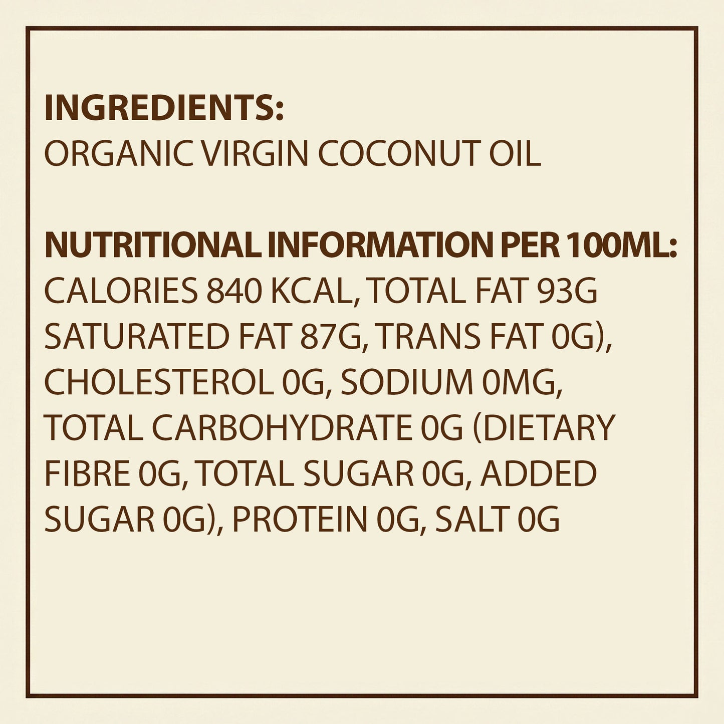 Earth's Finest Organic Virgin Coconut Oil 200ml