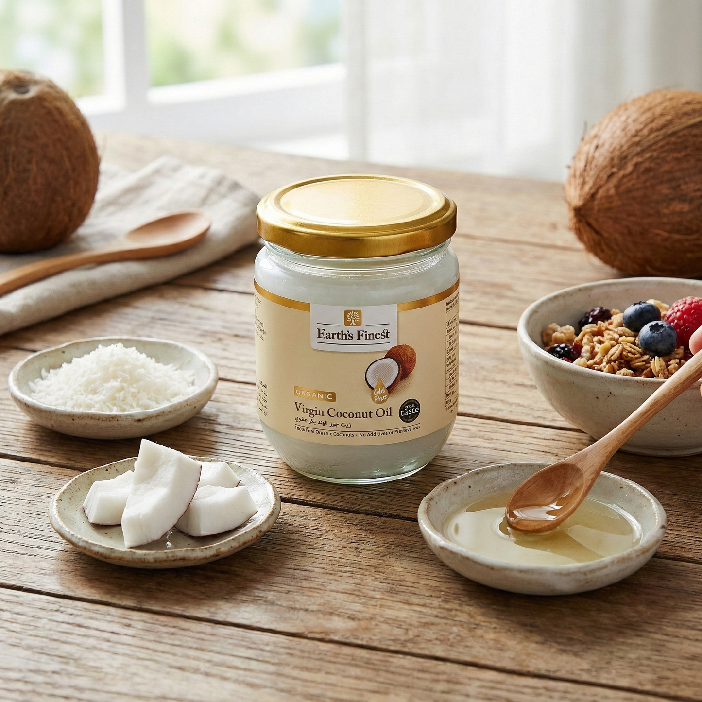 Earth's Finest Organic Virgin Coconut Oil 200ml