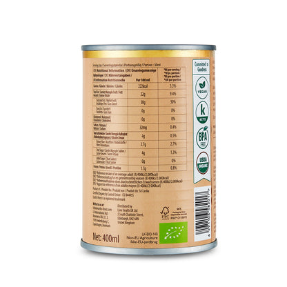 Earth's Finest Organic Coconut Cream 400ml