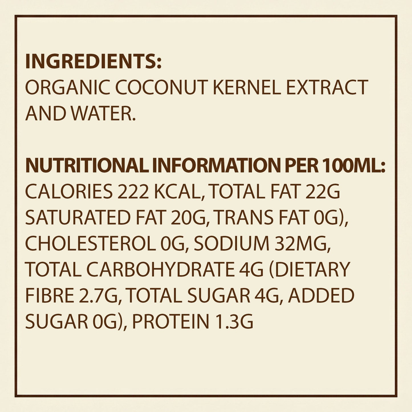 Earth's Finest Organic Coconut Cream 400ml