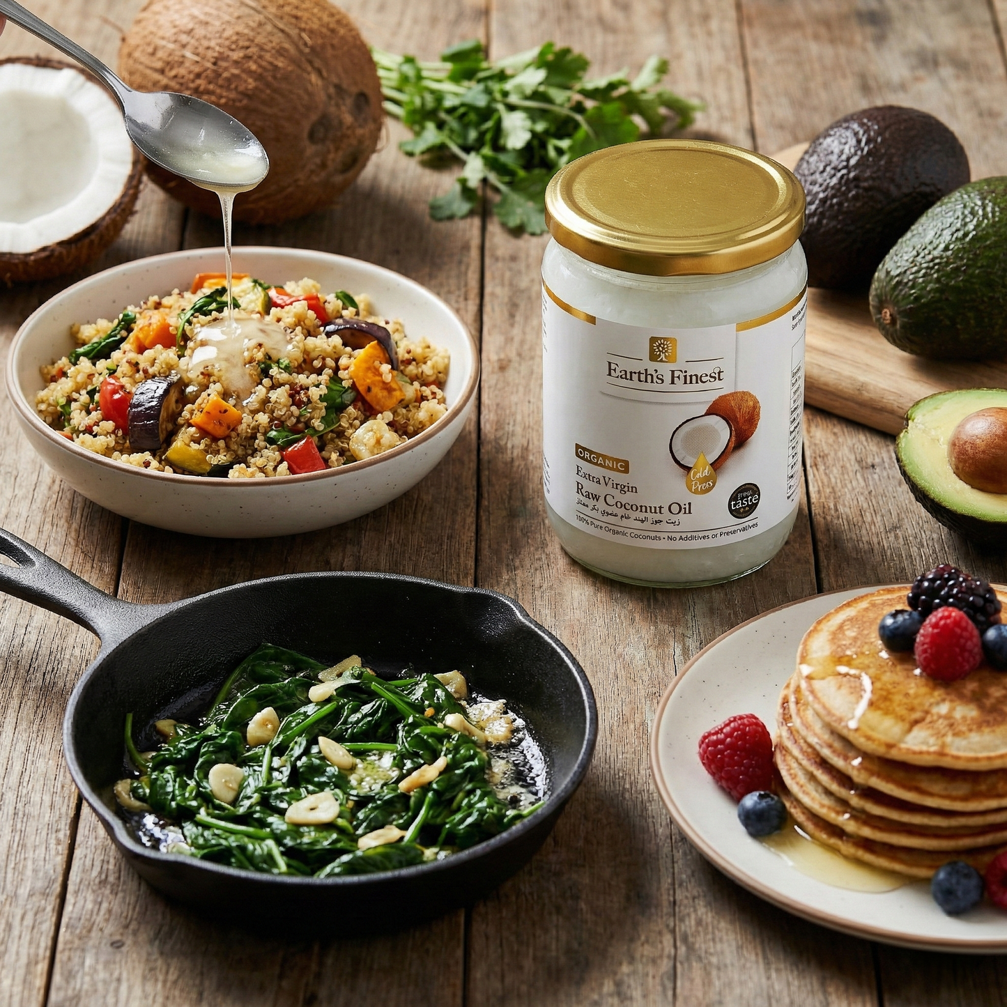 Earth's Finest Organic Extra Virgin Coconut Oil 500ml