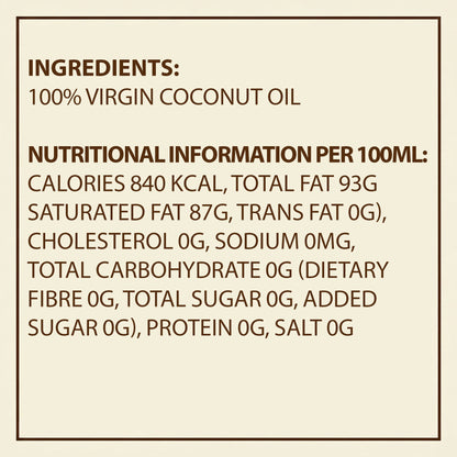 Earth's Finest Virgin Coconut Oil 200ml