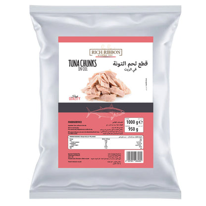 Rich Ribbon Tuna Chunks in Sunflower Oil 1Kg