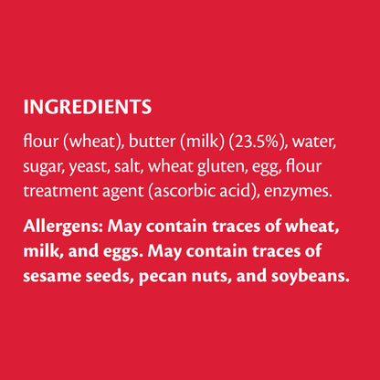 Feli's Kitchen Frozen Large Butter Croissants 360gm (6pcs)