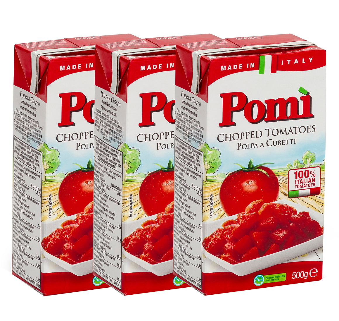 Pomi Chopped Tomatoes 500gm x 3 - Promo