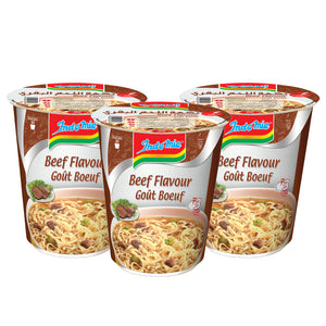 Indomie Instant Noodles, Halal Certified, Beef Flavour - 60gm (Pack of 3)