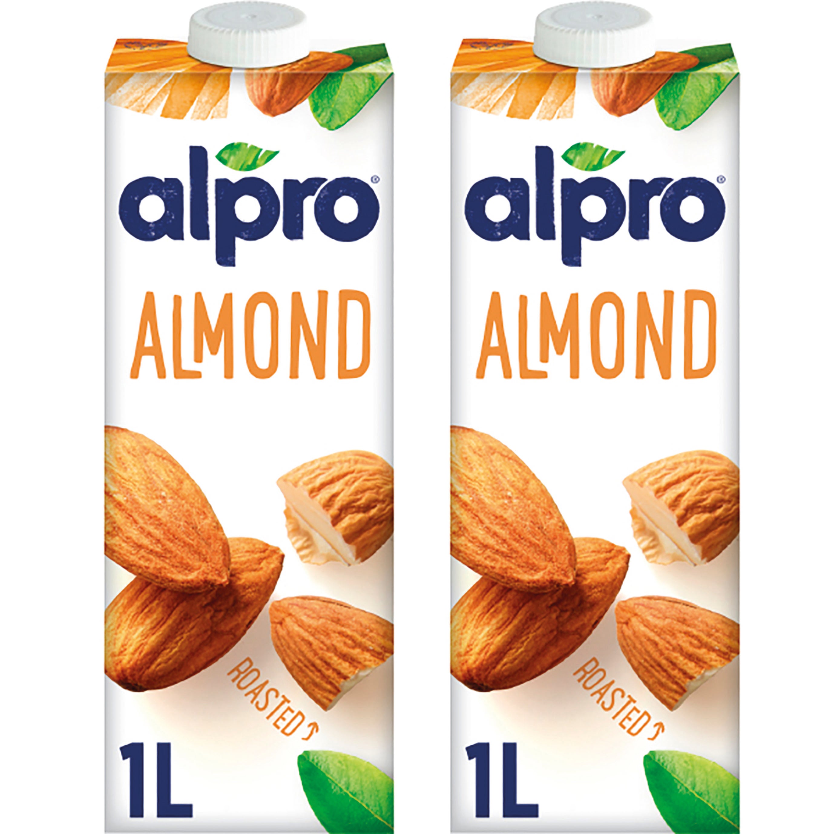 Alpro Almond Drink, Dual Pack (1l x 2) 100% Plant Based And Dairy Free ...