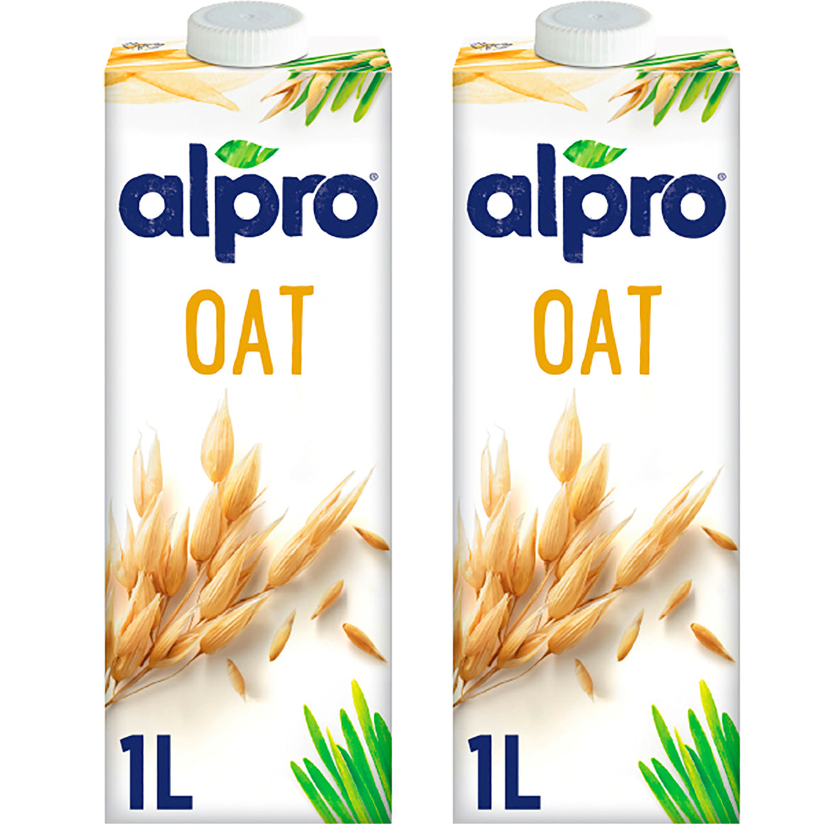 Alpro Drink Oat Dual Pack (1l x 2), 100% Plant Based And Dairy Free, Suitable For Vegans, Naturally Free From Lactose, Rich In Nutrients