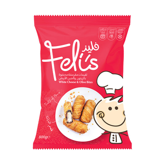 Feli's Kitchen Frozen Cheese & Olive Bites 800g