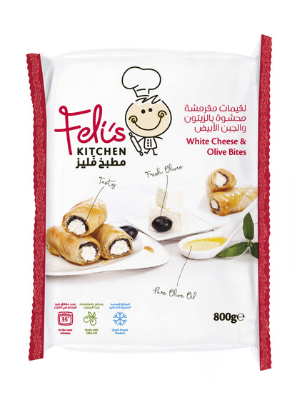 Feli's Kitchen Frozen Cheese & Olive Bites 800g