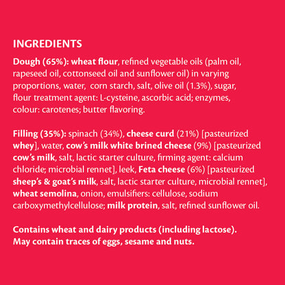 Feli's Kitchen Frozen Cheese & Spinach Rolls 600g